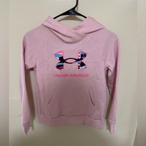 ✨NWT Girls Under Armour Pink Hoodie Size M